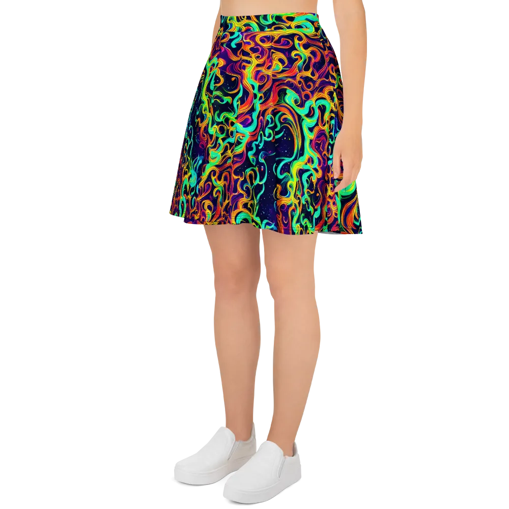 Cheston Swirl on Skater Skirt — Left