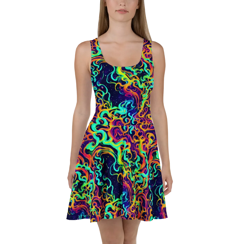 Cheston Swirl on Skater Dress — Front