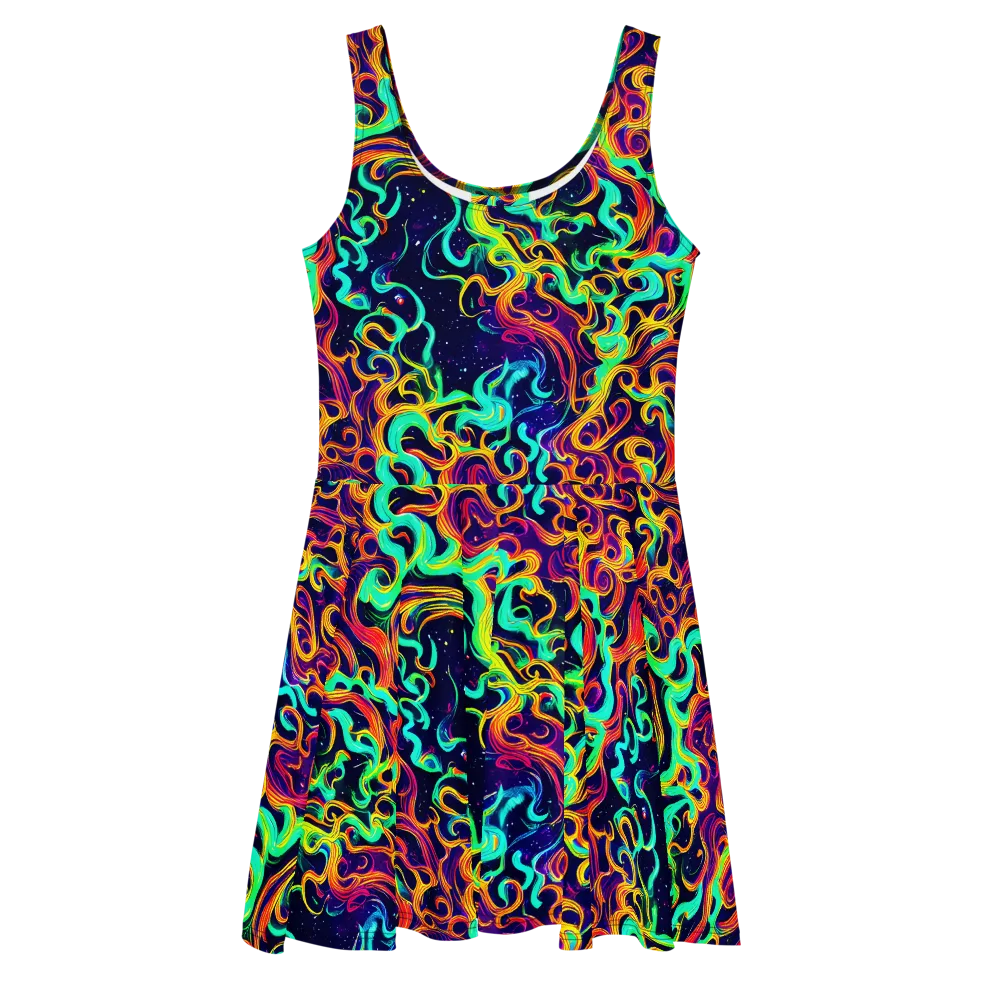 Cheston Swirl on Skater Dress — Front