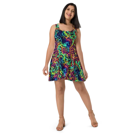 Cheston Swirl on a Skater Dress