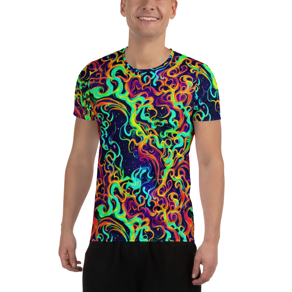 Cheston Swirl on Men's Athletic T-Shirt — Front