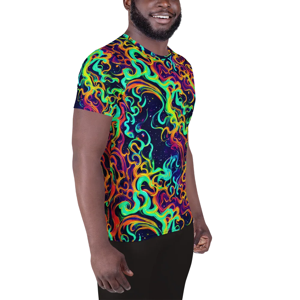 Cheston Swirl on Men's Athletic T-Shirt — Right