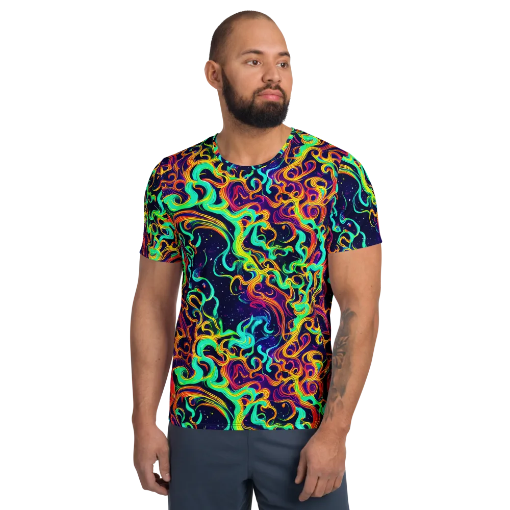 Cheston Swirl on Men's Athletic T-Shirt — Front