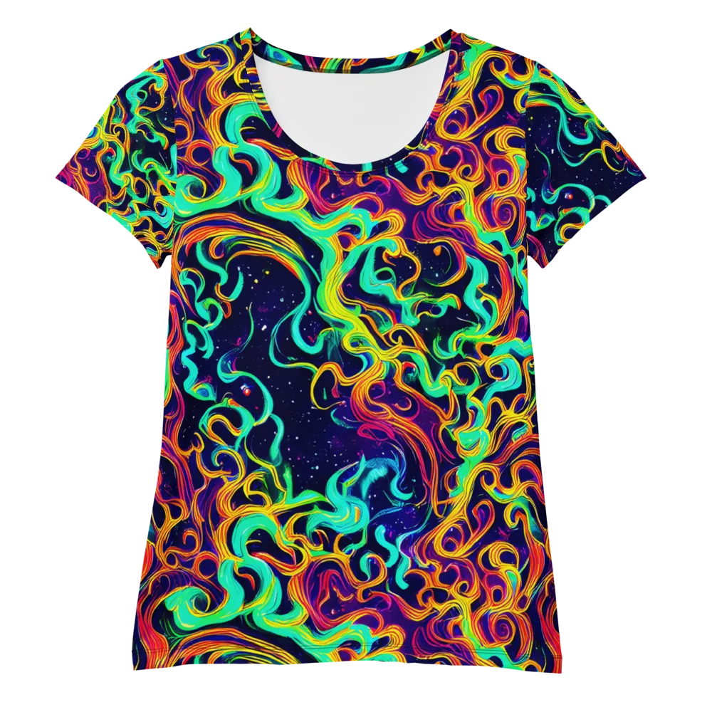 Cheston Swirl on Women's Athletic T-Shirt — Front