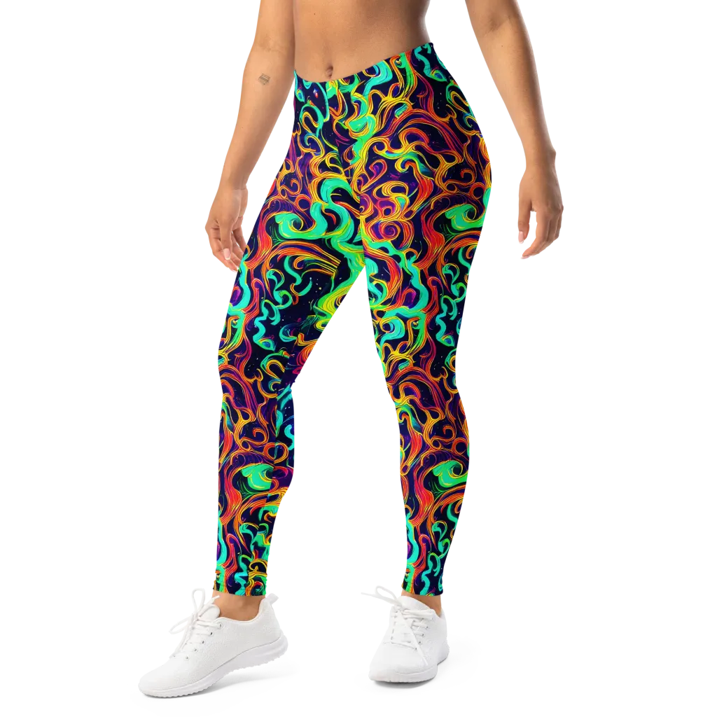 Cheston Swirl on Leggings — Left Front