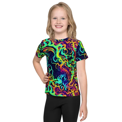Cheston Swirl on a Kids Crew Neck T-Shirt