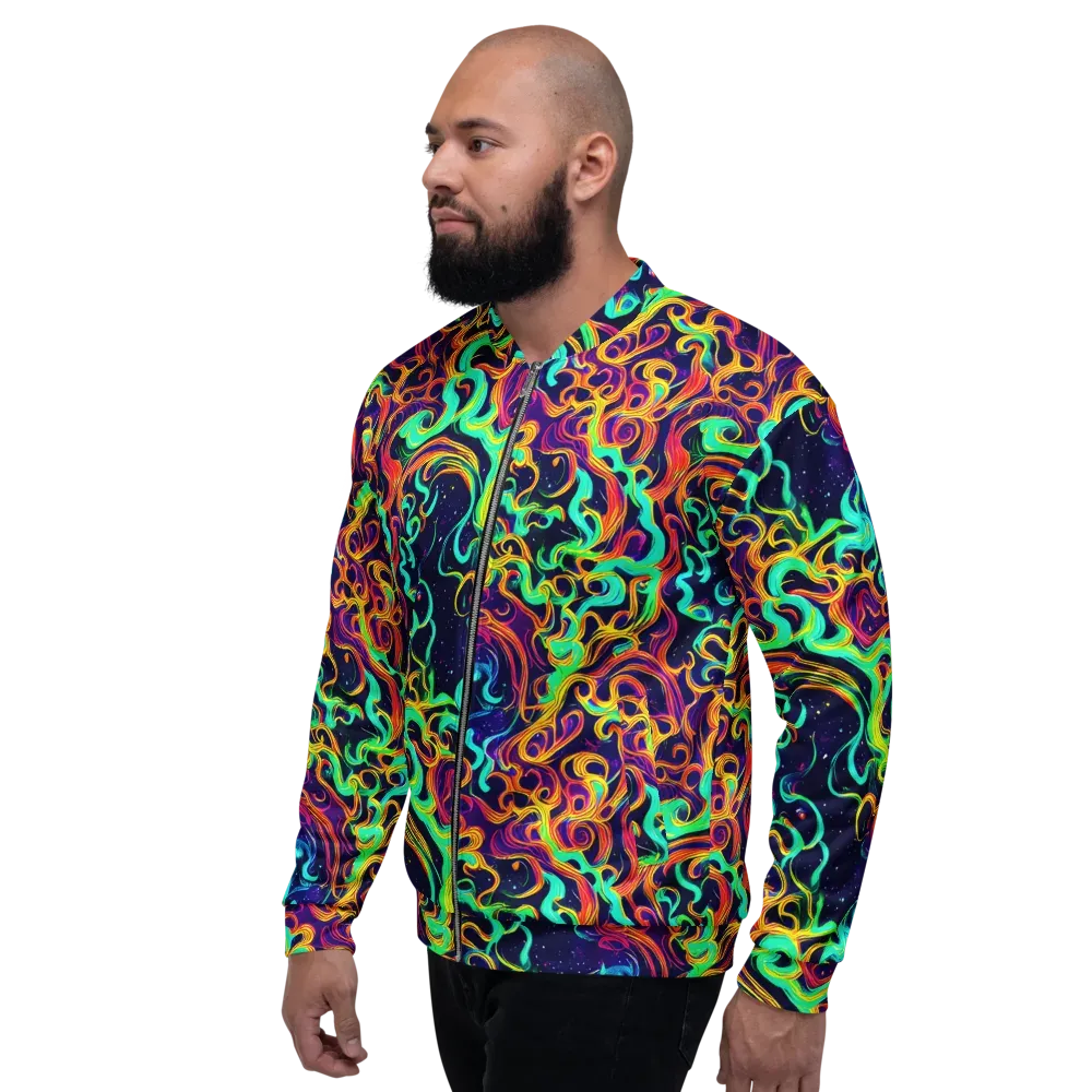 Cheston Swirl on Bomber Jacket — Left
