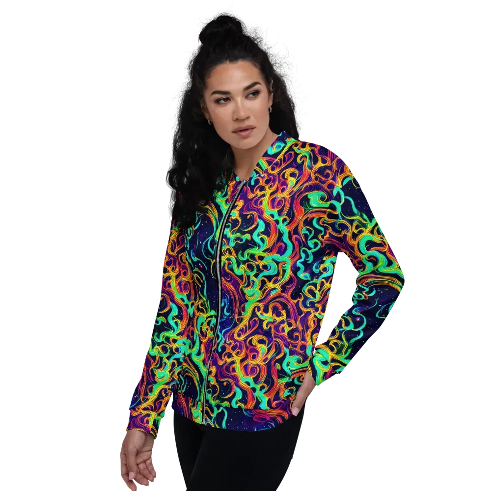Cheston Swirl on Bomber Jacket — Left