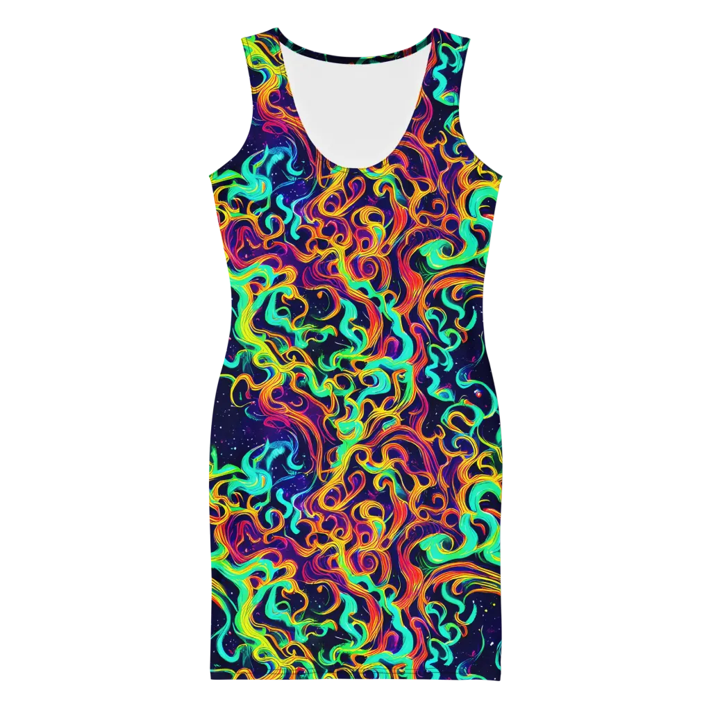 Cheston Swirl on Bodycon Dress — Front