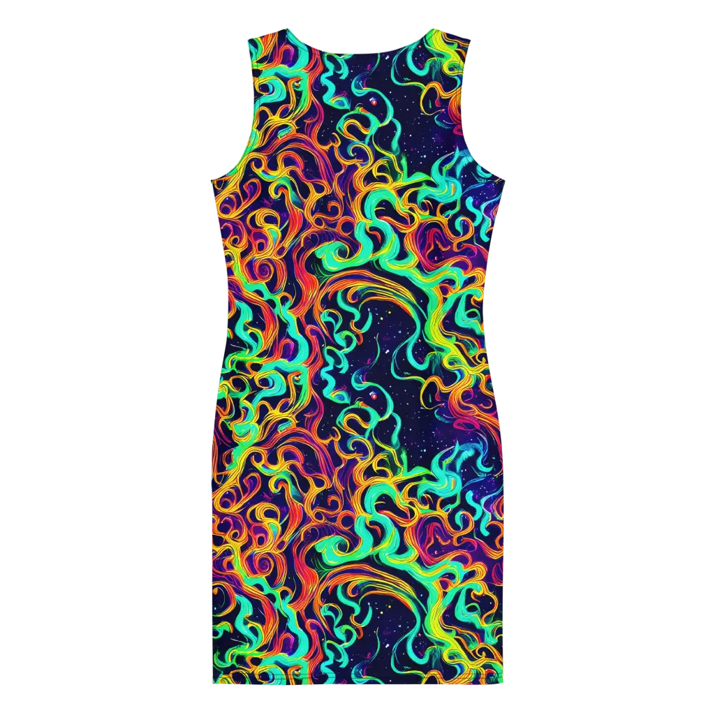 Cheston Swirl on Bodycon Dress — Back