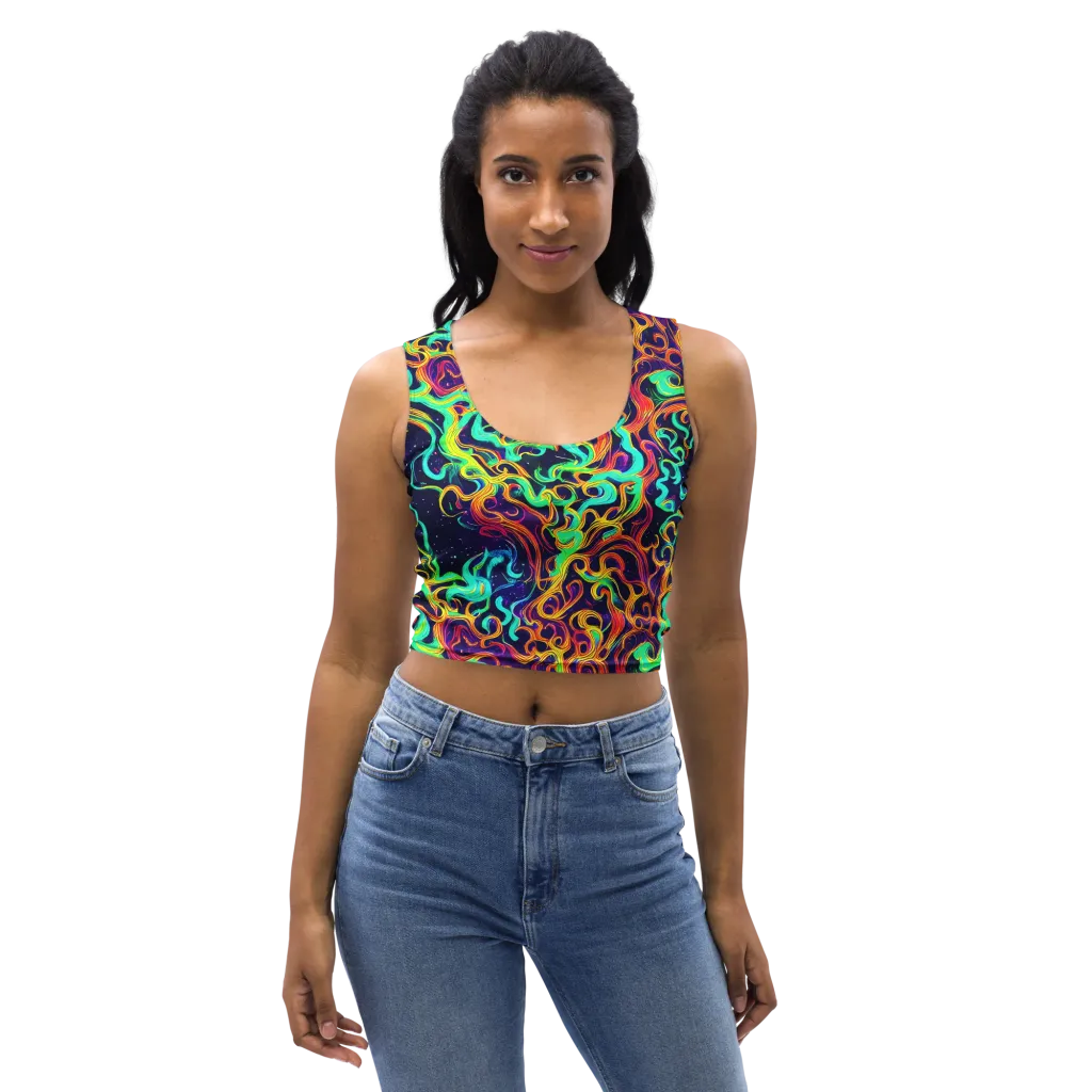 Cheston Swirl on Crop Top — Front