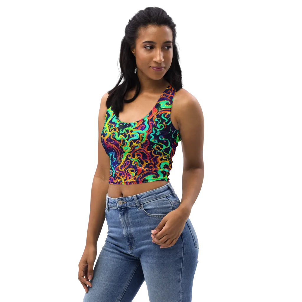 Cheston Swirl on Crop Top — Left Front