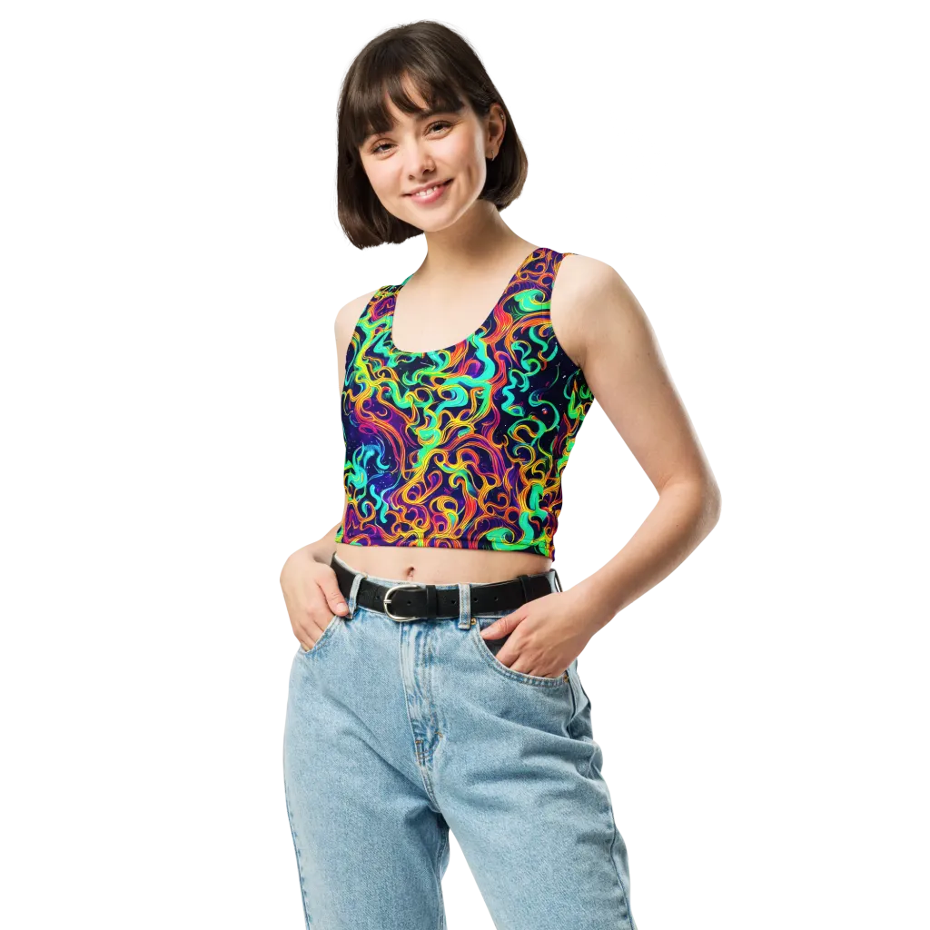 Cheston Swirl on Crop Top — Front