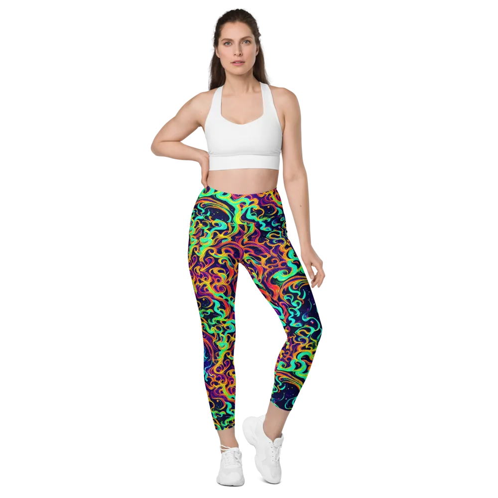 Cheston Swirl on Leggings with Pockets — Front