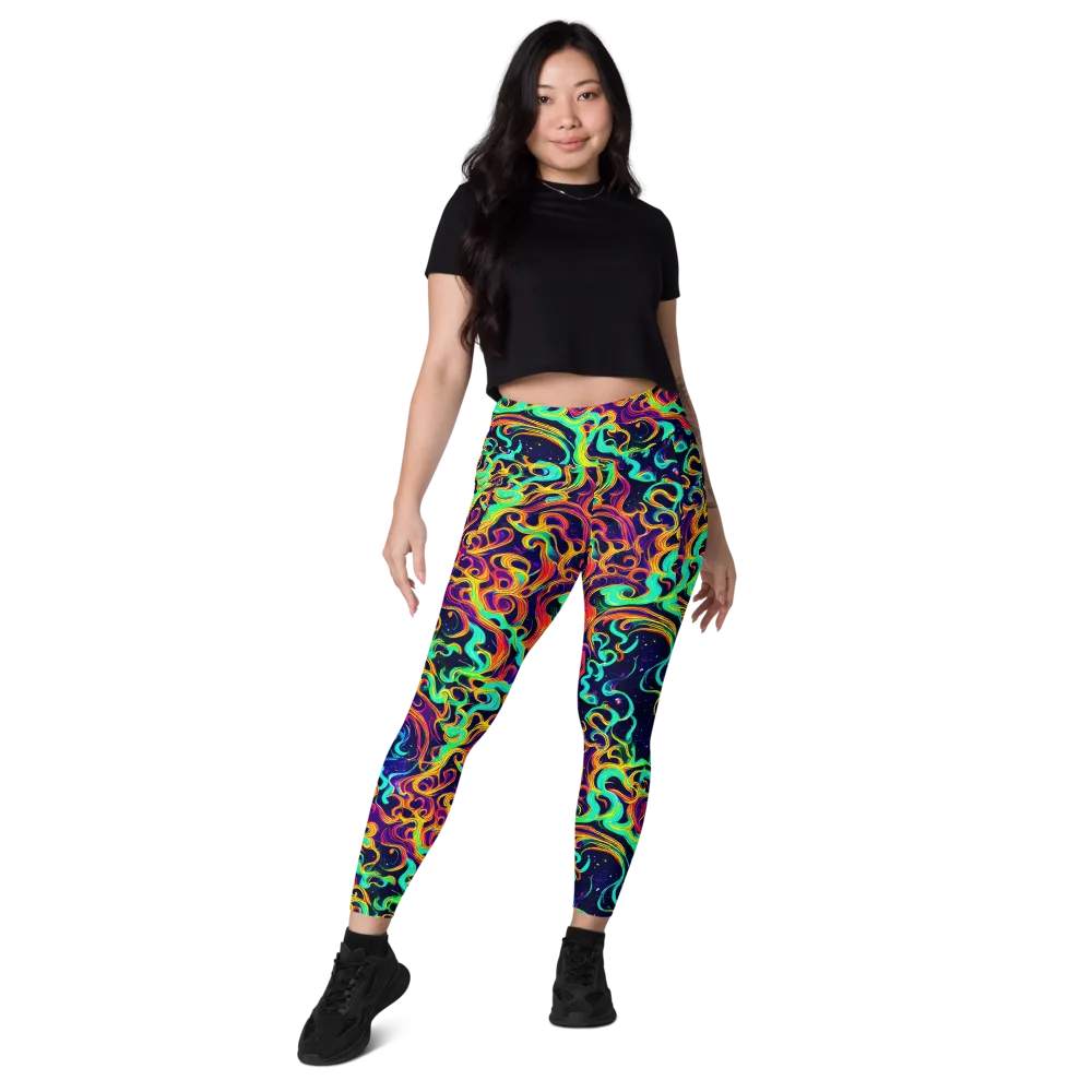 Cheston Swirl on Leggings with Pockets — Front