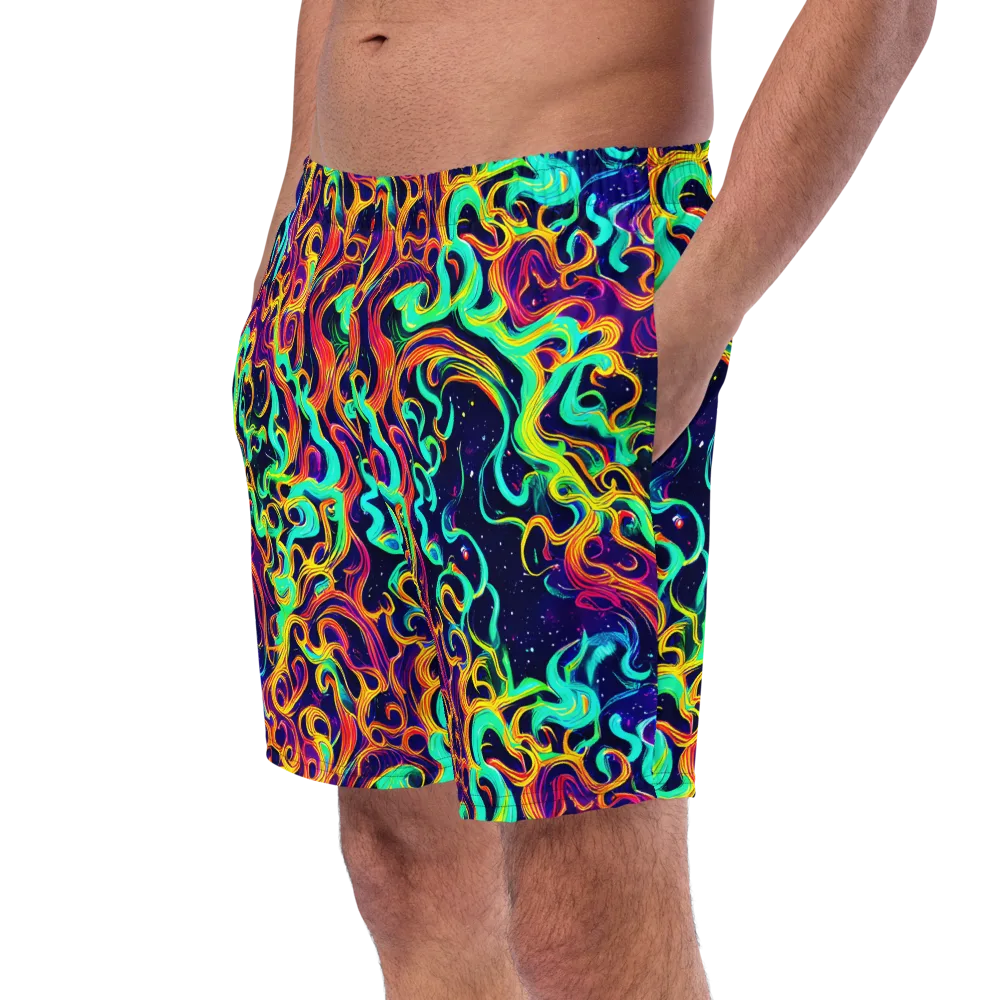 Cheston Swirl on Swim Trunks — Left Front