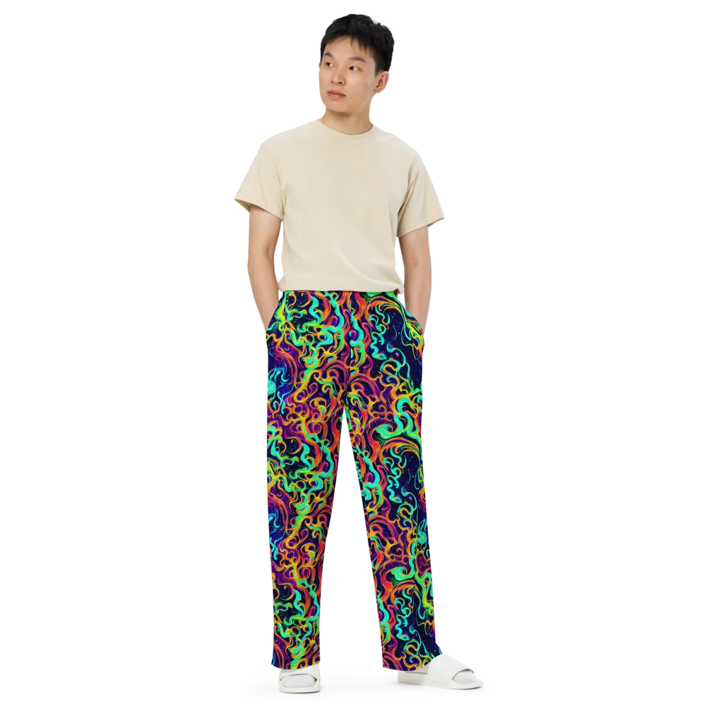 Cheston Swirl on Wide-Leg Pants — Front