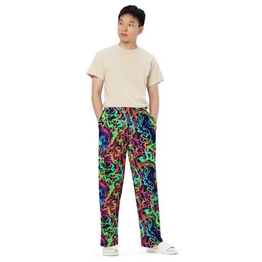 Cheston Swirl on a Wide-Leg Pants