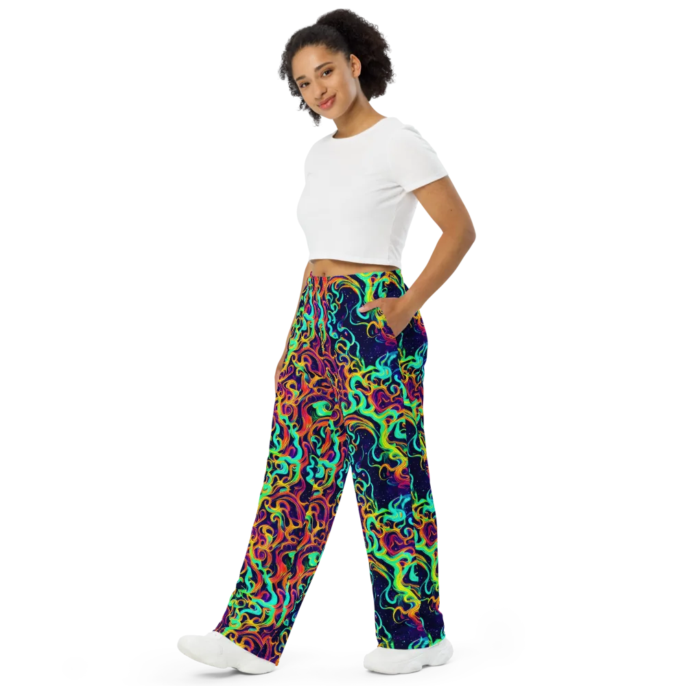 Cheston Swirl on Wide-Leg Pants — Left Front