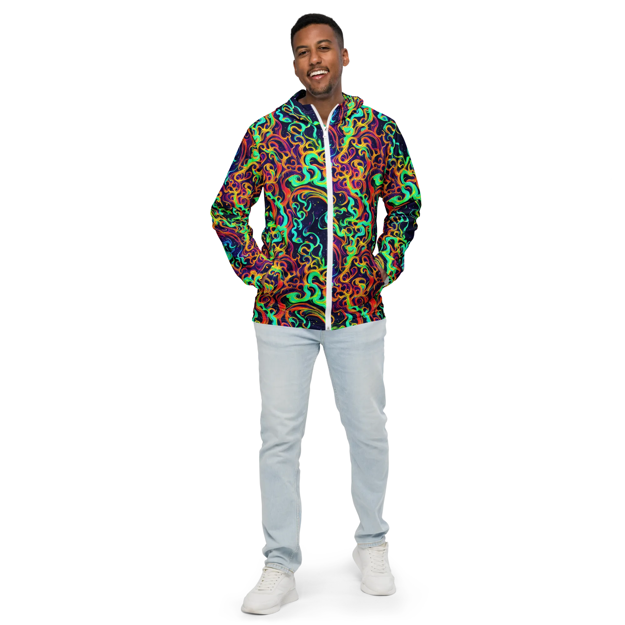 Cheston Swirl on Men's Windbreaker — Front