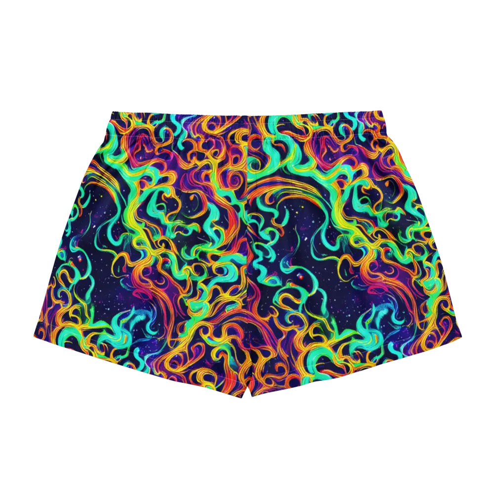 Cheston Swirl on Women's Pajama Shorts — Back