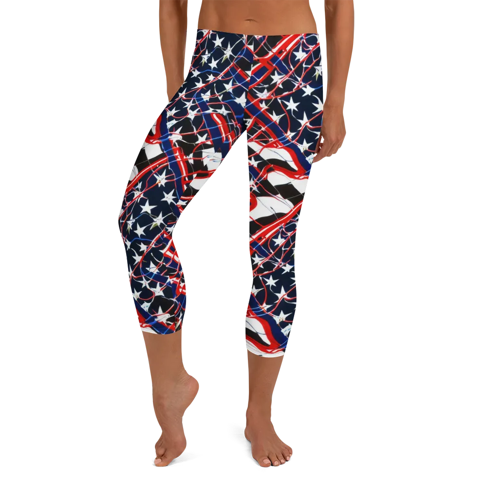 Starboard Velocity on Capri Leggings — Front