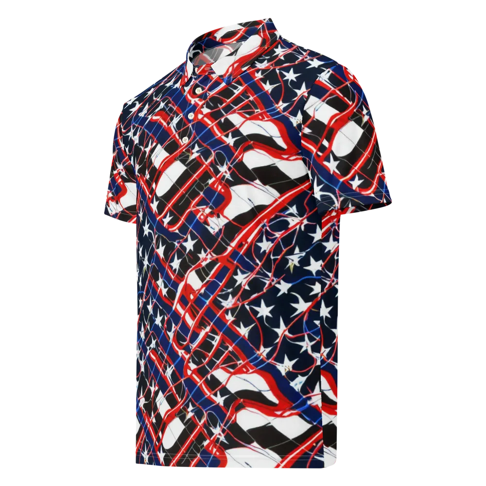 Starboard Velocity on Men's Slim Fit Polo Shirt — Left Front