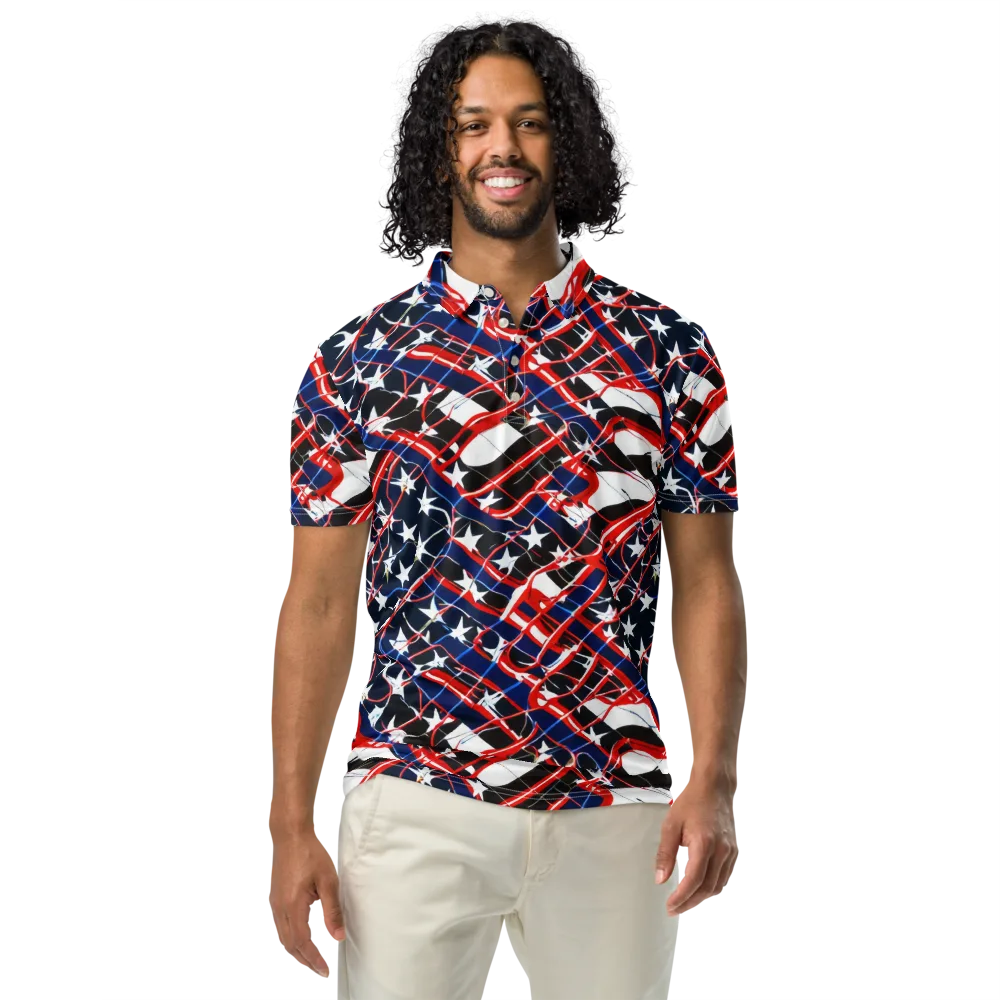 Starboard Velocity on Men's Slim Fit Polo Shirt — Front