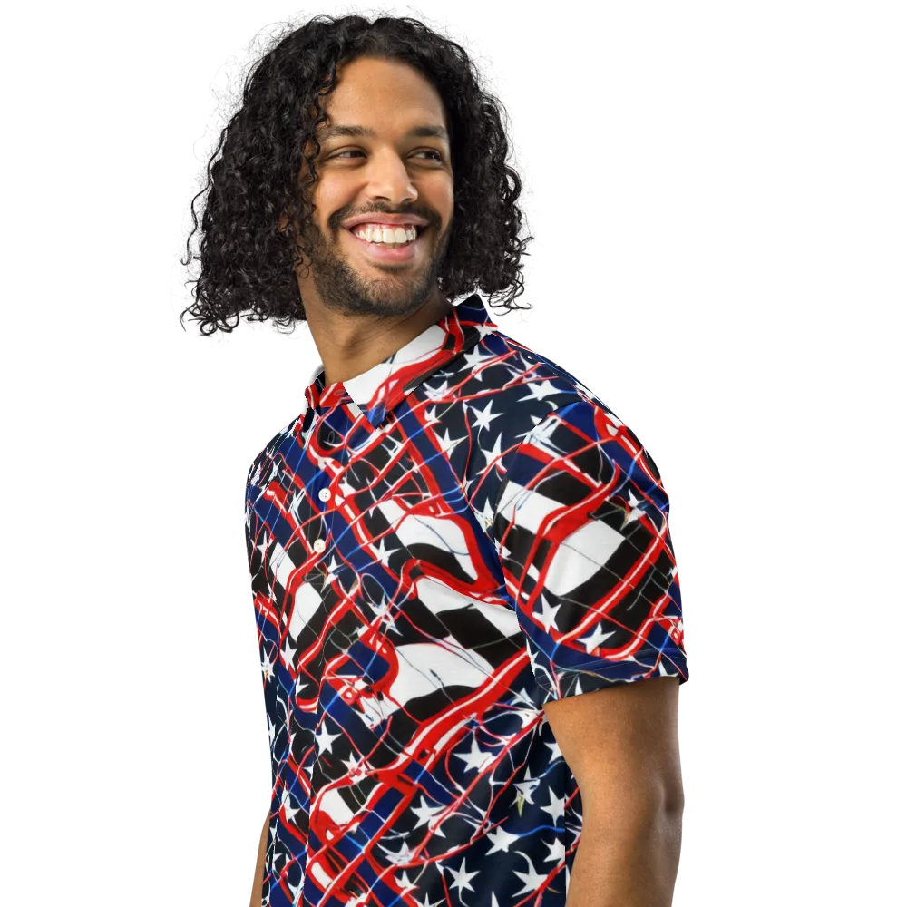 Starboard Velocity on Men's Slim Fit Polo Shirt — Left Front