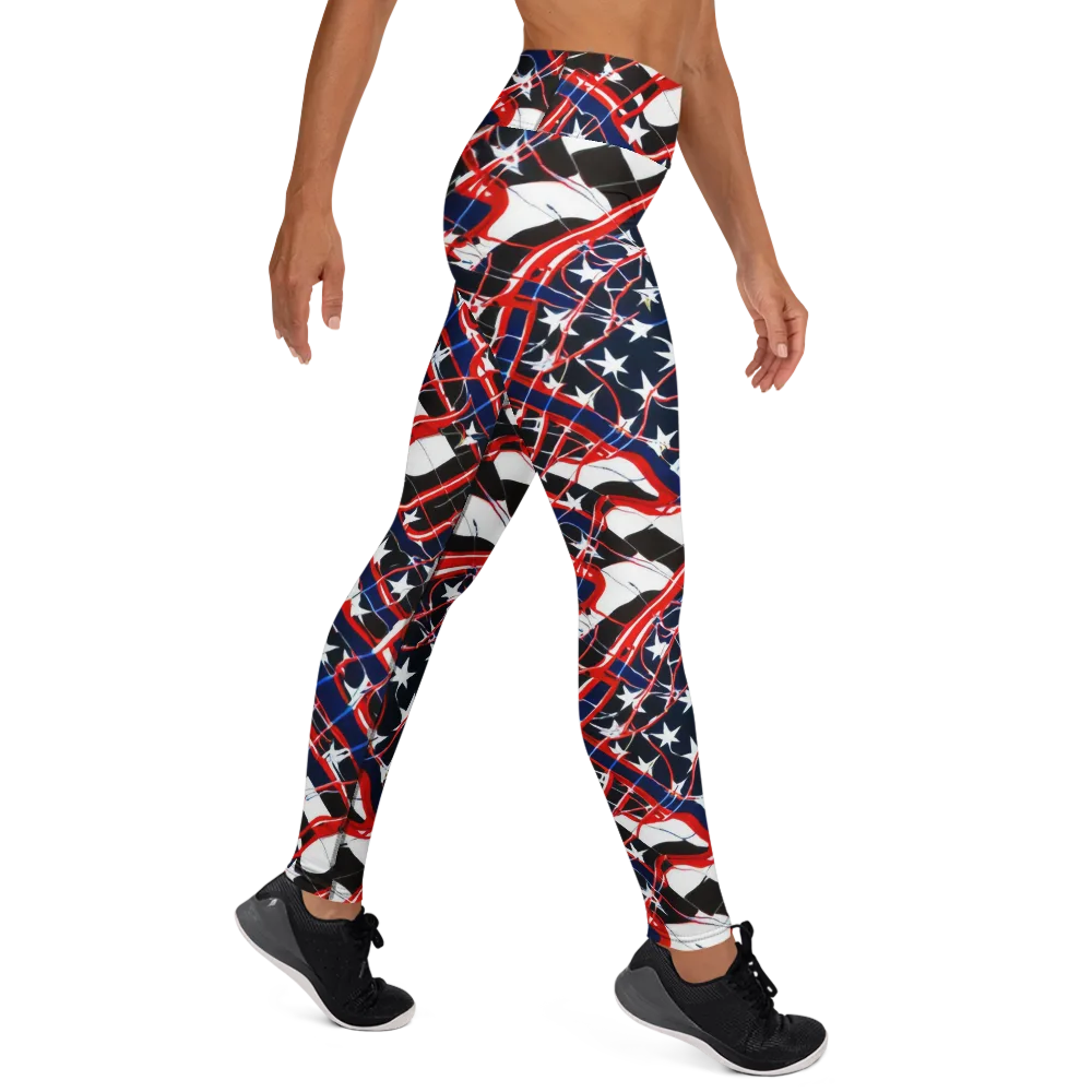 Starboard Velocity on Yoga Leggings — Right