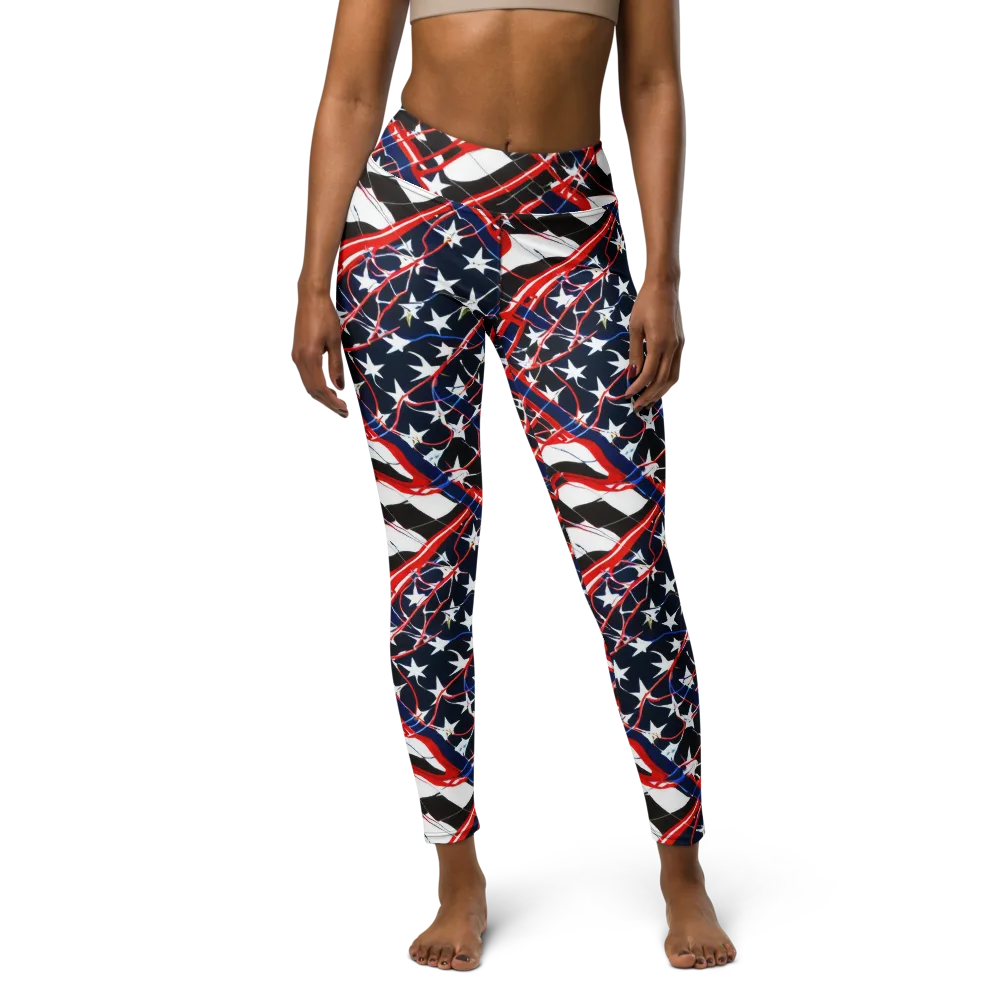 Starboard Velocity on Yoga Leggings — Front