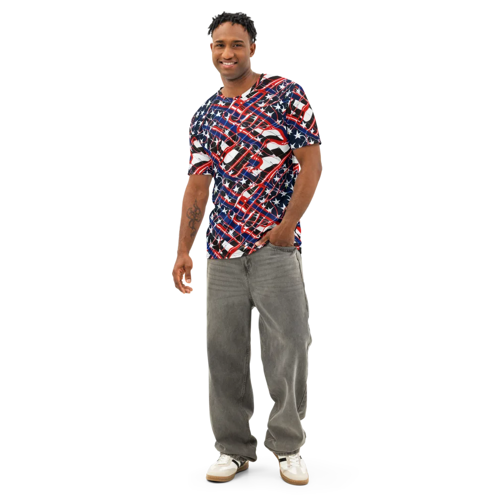Starboard Velocity on Men's Cotton Crew Neck T-Shirt — Front