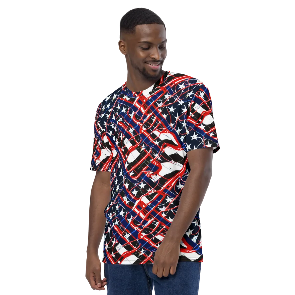 Starboard Velocity on Men's Crew Neck T-Shirt — Left