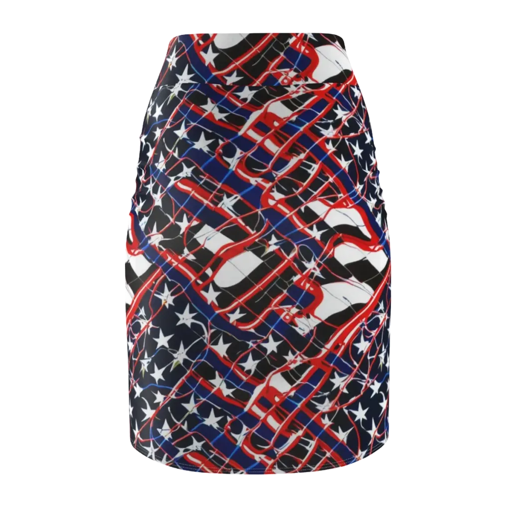 Starboard Velocity on Pencil Skirt — Back