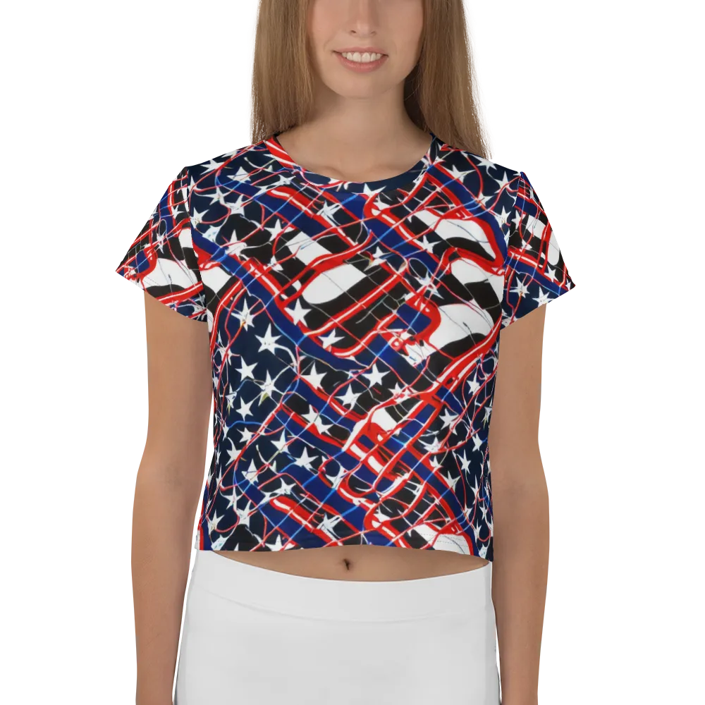 Starboard Velocity on Crop Tee — Front