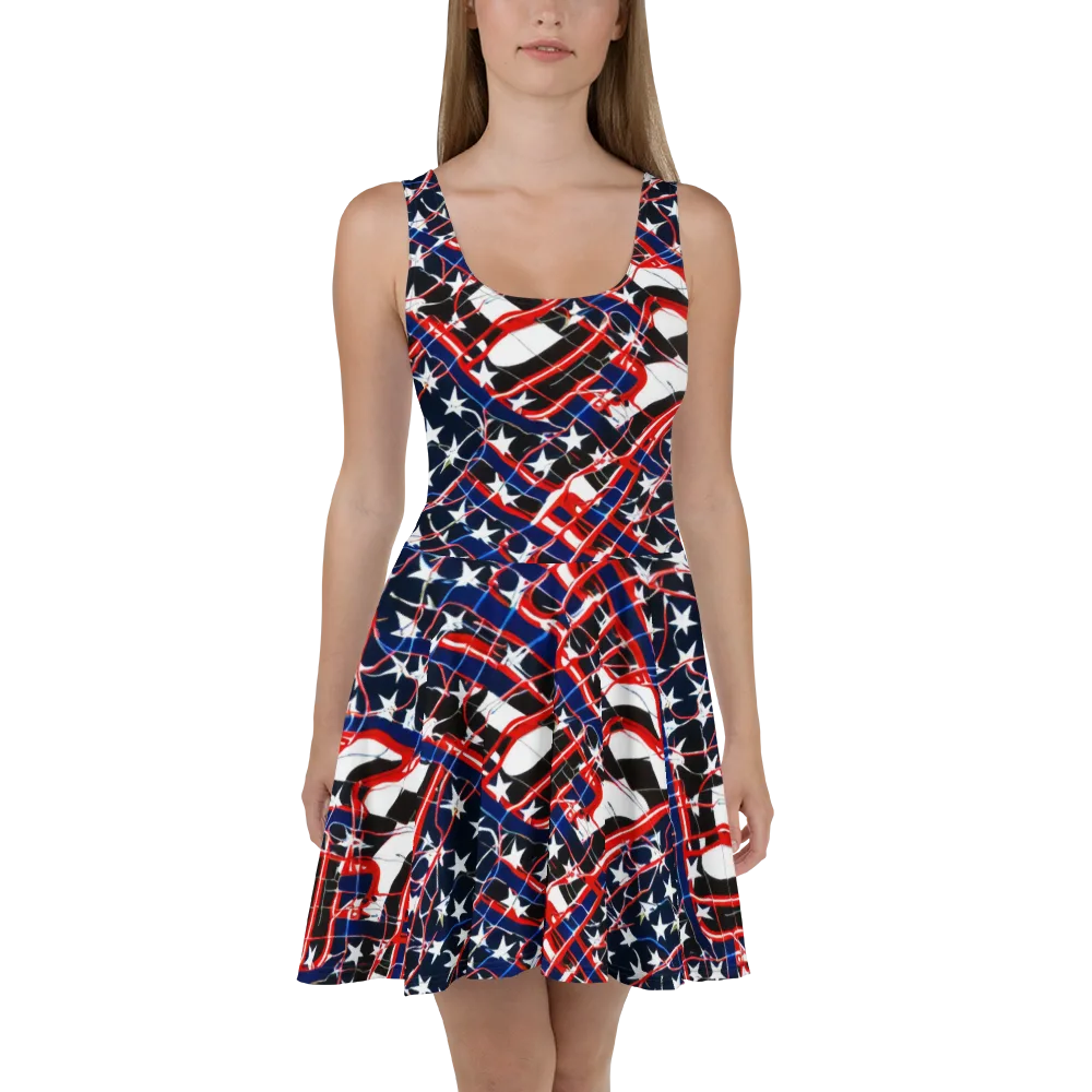 Starboard Velocity on Skater Dress — Front