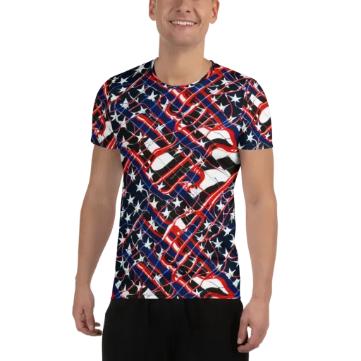 Starboard Velocity on a Men's Athletic T-Shirt