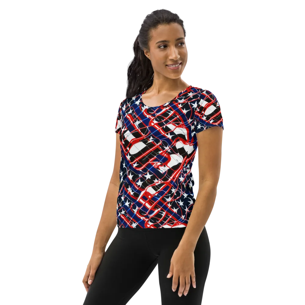 Starboard Velocity on Women's Athletic T-Shirt — Left