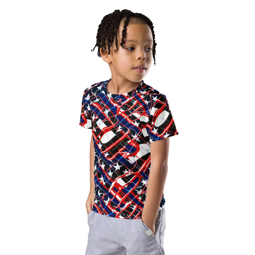 Starboard Velocity on Kids Crew Neck T-Shirt — Left Front
