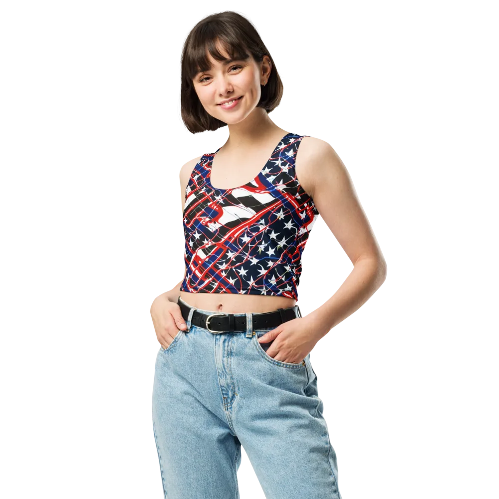 Starboard Velocity on Crop Top — Front
