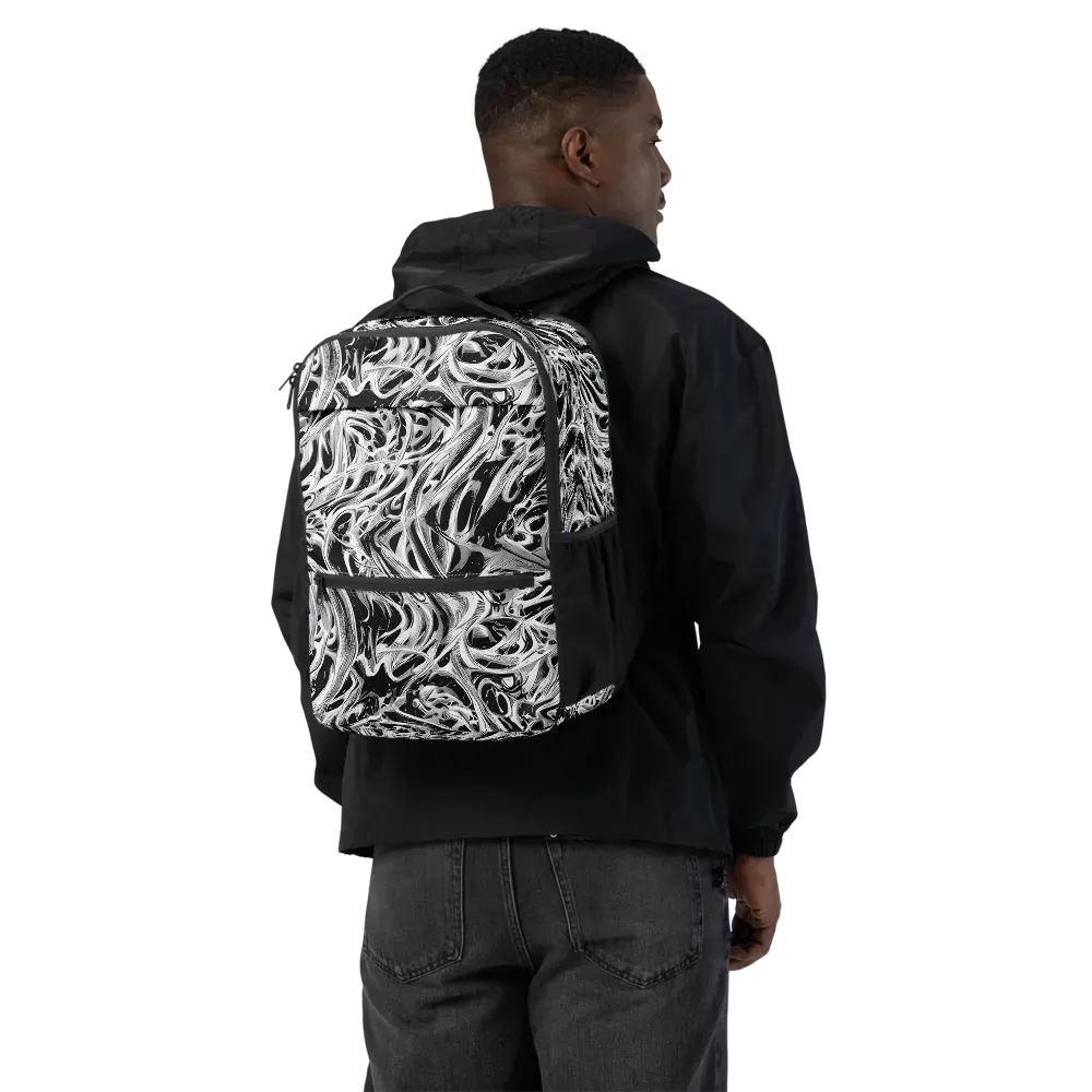 Silver Shadows on Utility Backpack — Back