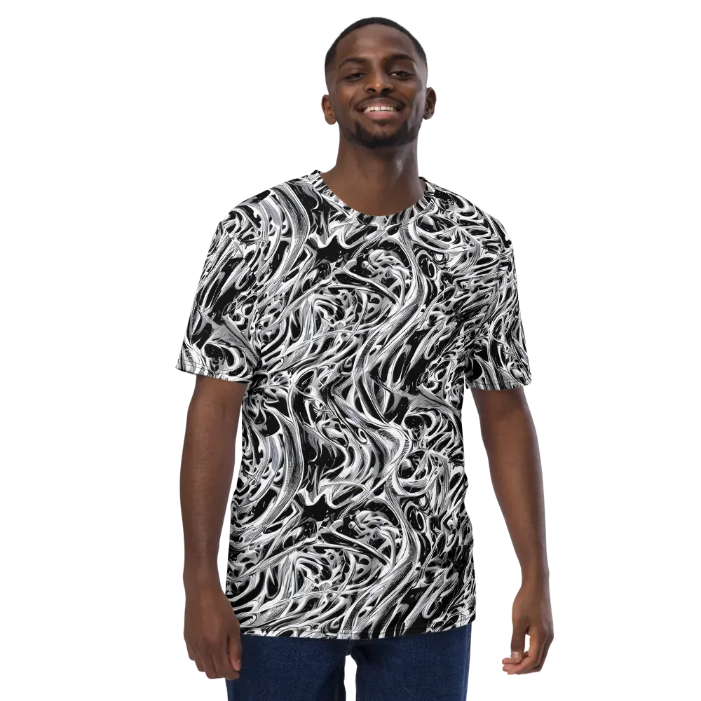 Silver Shadows on Men's Crew Neck T-Shirt — Front