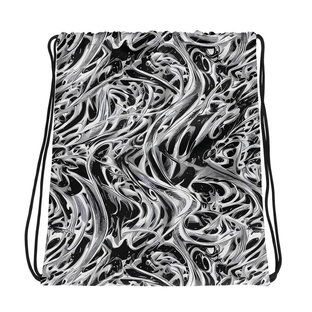 Silver Shadows on Drawstring Bag — Photo