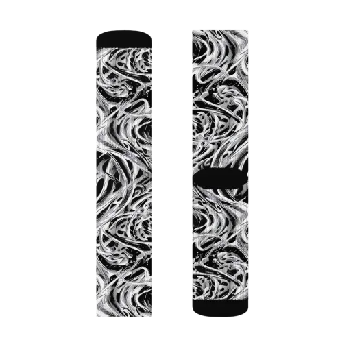 Silver Shadows on a Socks