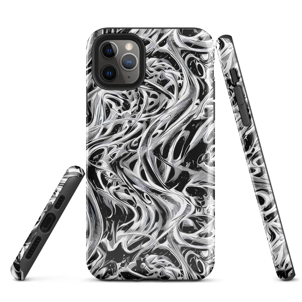 Silver Shadows on Tough Case for iPhone® — Front