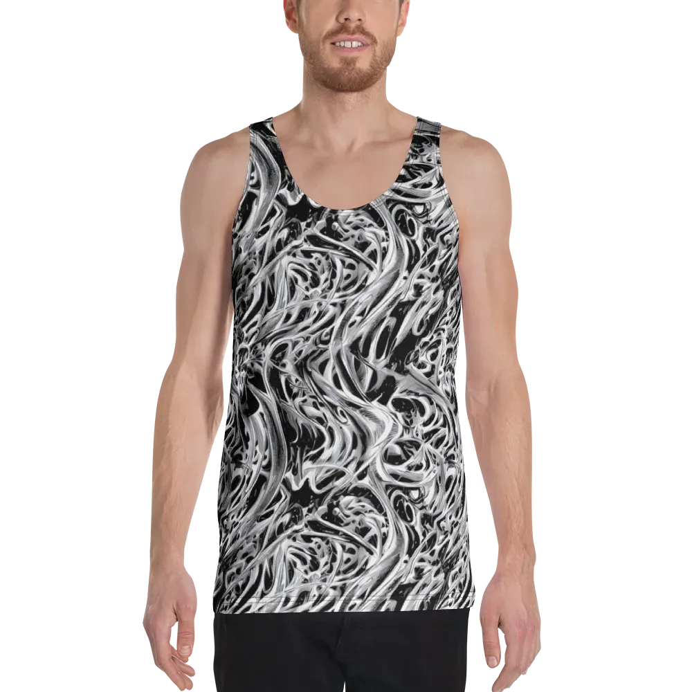 Silver Shadows on Men's Tank Top — Front