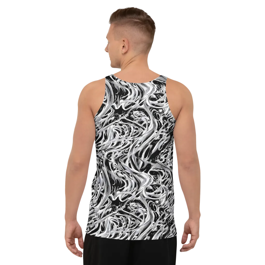 Silver Shadows on Men's Tank Top — Back