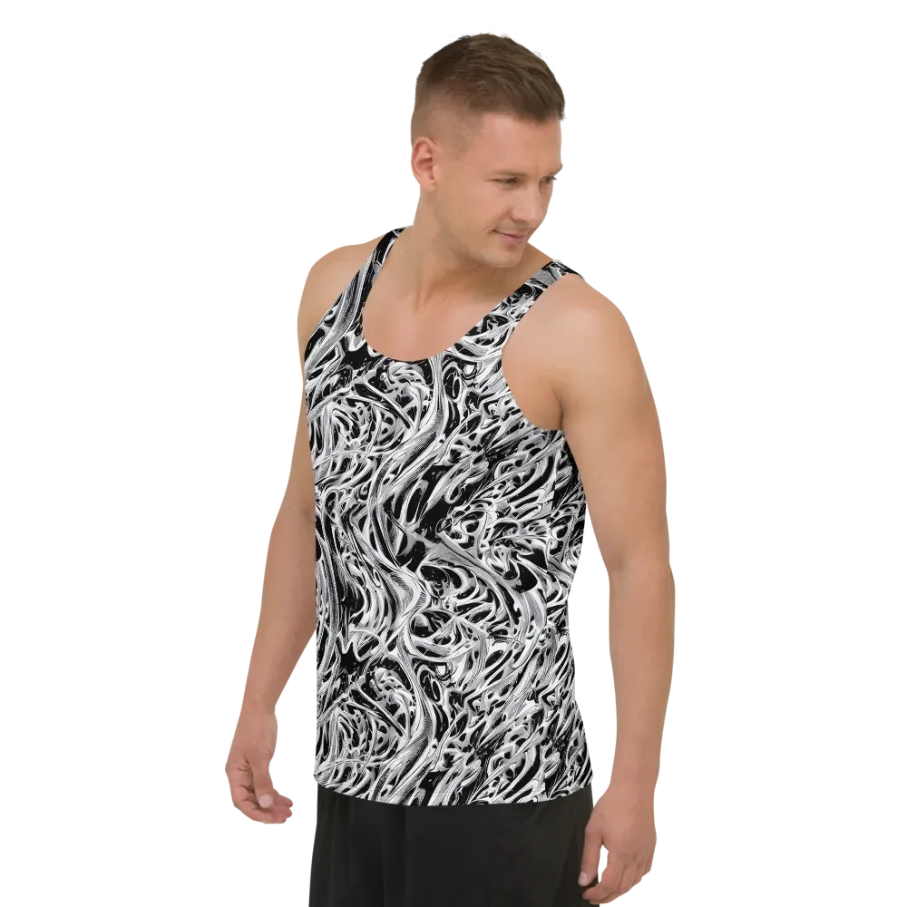 Silver Shadows on Men's Tank Top — Left Front