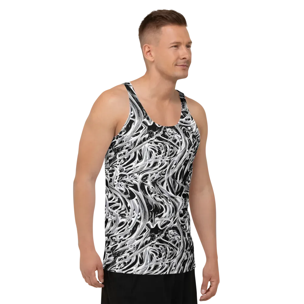 Silver Shadows on Men's Tank Top — Right Front