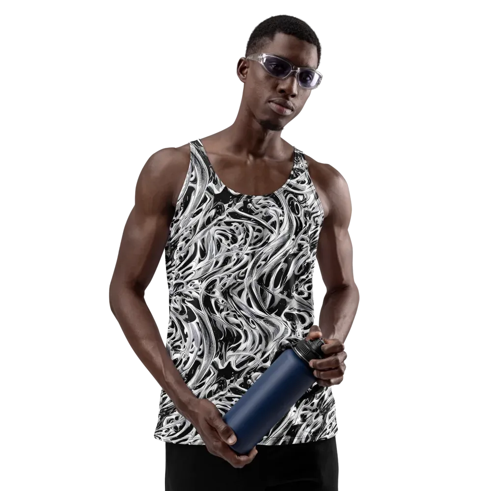 Silver Shadows on Men's Tank Top — Front